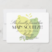 Modern Pink Lemon Limoen Vrijgezellenfeest Kaart (Voorkant)