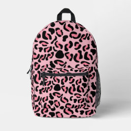 Modern Pink Leopard Pattern Animal Bedrukte Rugzak