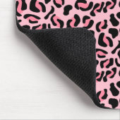 Modern Pink Leopard Pattern Animal Muismat (Hoek)