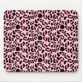 Modern Pink Leopard Pattern Animal Muismat