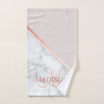 Modern Pink Monogrammed Initiaal Elegant