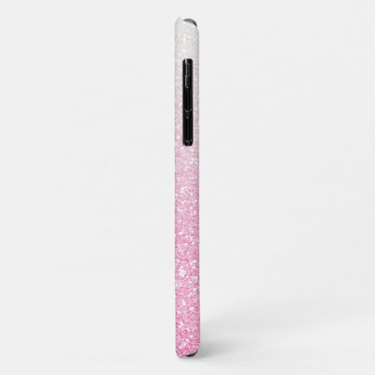 Modern Pink Ombre Glitter Girly Specialized Case-Mate iPhone Case (Achterkant/links)