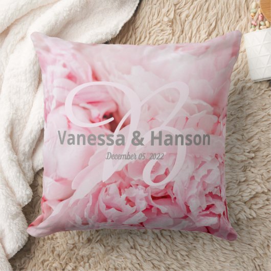 Modern Pink Peony Keepomwille Sierkussen (Deken)