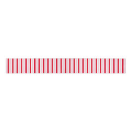 Modern Pink Red Stripes Christmas Grosgrain Lint