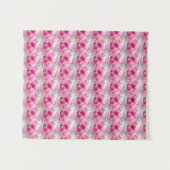 MODERN PINK ROSE TAPESTRY WANDKLEED (Voorkant (horizontaal))