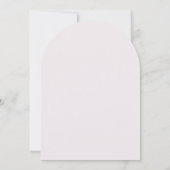 Modern Pink Stripes Elegant Wedding Kaart (Achterkant)