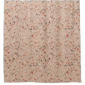 Modern Pink Terrazzo Marble Pattern Douchegordijn (Voorkant)