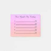 Modern Pink Trendy Post-it® Notes (Voorkant)