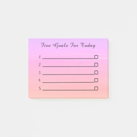 Modern Pink Trendy Post-it® Notes (Voorkant)