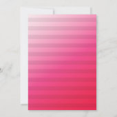 Modern Pink Wedding Typography Uitnodiging V2 (Achterkant)