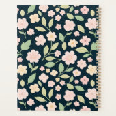 Modern Pink Wildflowers Pattern Planner (Achterkant)