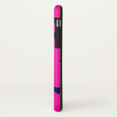 Modern PinkBlack Hearts iPhone case (Achterkant/links)
