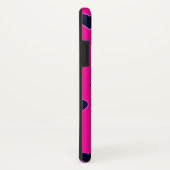 Modern PinkBlack Hearts iPhone case (Achterkant / rechts)