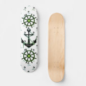 Modern Pirate Ship, voeg naam toe Skateboard (Voorkant)