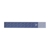 Modern Pisces Zodiac Sign Navy Blue Digital Camo (Individueel)
