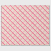 Modern pittig rood roze geometrisch cadeaupapier (Vlak)