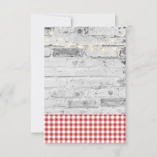 Modern Pizza + Bierstenen Baby shower Bedankkaart (Achterkant)