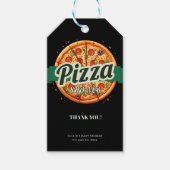 Modern Pizza Party Baby shower Cadeaulabel (Voorkant)
