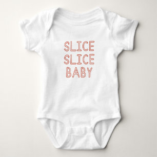 Modern Pizza Slice Baby eerste verjaardag Romper