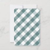 Modern Plaid Holiday Party Kaart (Achterkant)