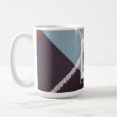 Modern Plaid Rustic Photo Christmas coffee mug (Gauche)