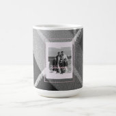 Modern Plaid Rustic Photo Christmas mug (Centre)