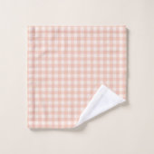 Modern Plaid Towels Coral Grey for Any Bath (Gant de toilette)