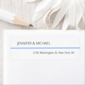 Modern Plain eenvoudige minimalistische bruiloft g Etiket (Insitu)