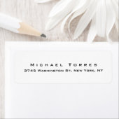 Modern Plain Elegant Creative Black & White Etiket (Insitu)