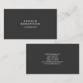 Modern Plain Gray Trendy Visitekaartje (Voorkant / Achterkant)