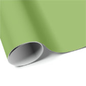 Modern Plain Heldere Lime Groen Gekleurd Cadeaupapier (Rol Hoek)