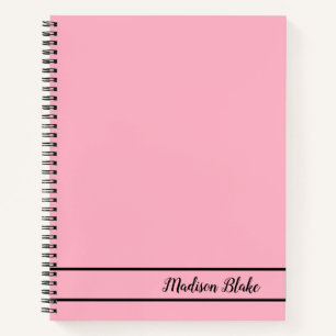 Modern Plain Pastel Pink Notitieboek