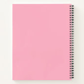 Modern Plain Pastel Pink Notitieboek (Achterkant)