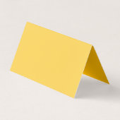Modern Plain Professioneel Minimalistisch Geel Visitekaartjes (Achterkant)
