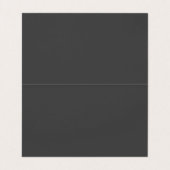 Modern Plain Professioneel Minimalistisch Grijs Ge Visitekaartjes (Binnenkant ongevouwen)