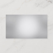 Modern Plain Red Gray Visitekaartje (Achterkant)