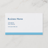 Modern Plain Simple Hi Tech Blue Visitekaartje (Achterkant)