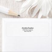 Modern Plain White Minimalist Professional Etiket (Insitu)