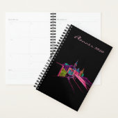 Modern Planner 2020 Black Vibrant City Art (Display)