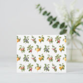 modern plantaardig fruit briefkaart (Staand voorkant)