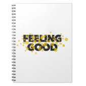 Modern, playful, cheerful design of Feeling Good Notitieboek (Voorkant)