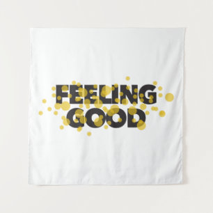 Modern, playful, cheerful design of Feeling Good Wandkleed