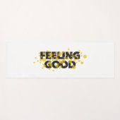 Modern, playful, cheerful design of Feeling Good Yogamat (Voorkant (horizontaal))