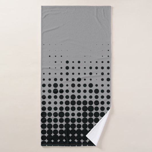 Modern, playful, urban geometric circle pattern (Serviette de bain)