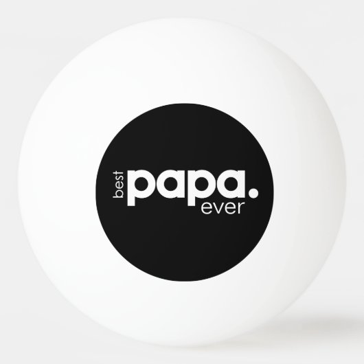 Modern plezier beste papa ooit pingpongballen (Voorkant)