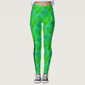 Modern plezier niet aanraken groene woestijn cactu leggings (Voorkant)