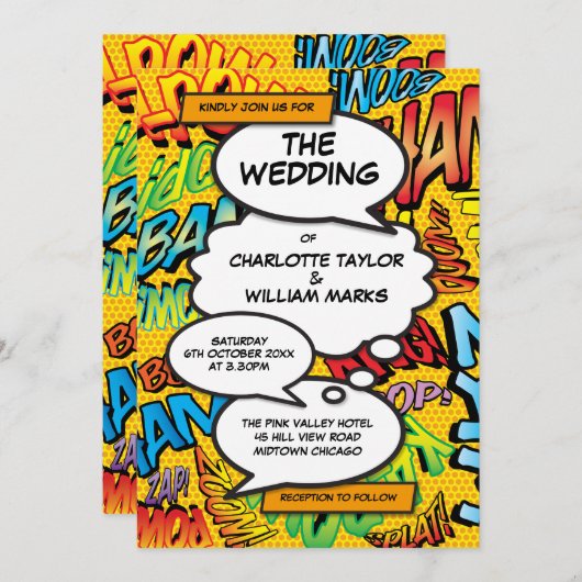 Modern Plezierige Typografische Designer Strip Bru Kaart (Voorkant / Achterkant)