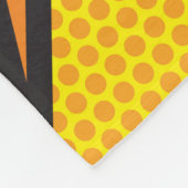 Modern Plezierige Typografische Stripboek POP Tren Fleece Deken (Hoek)