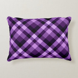 Modern Plum Paars Pset Pattern Accent Pillow Kussen