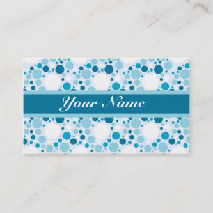 MODERN POLKA DOT BUSINESS CARD TEMPLATE VISITEKAARTJE